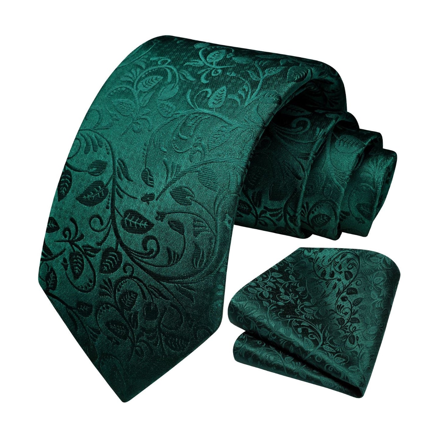 Hisdern Green Floral Wedding Accessories Set