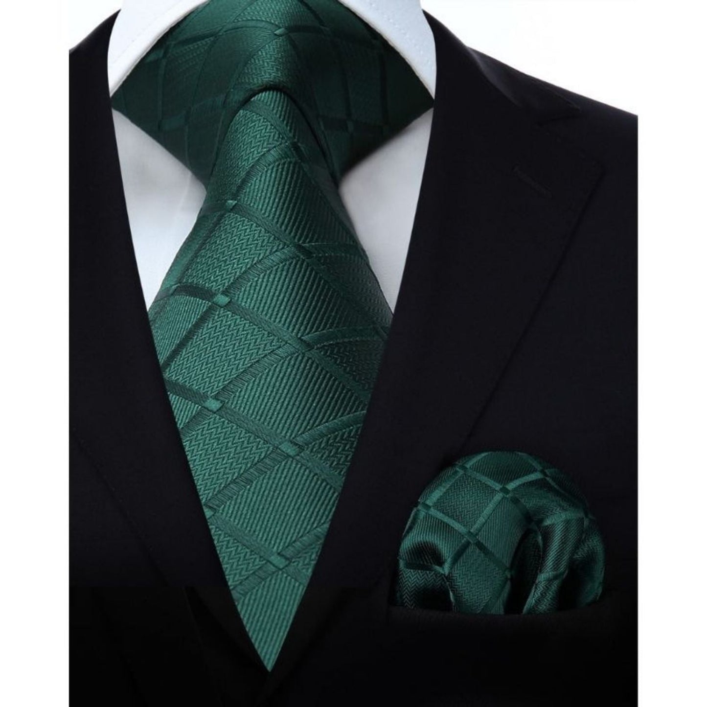 Hisdern Green Plaid Wedding Accessories Set