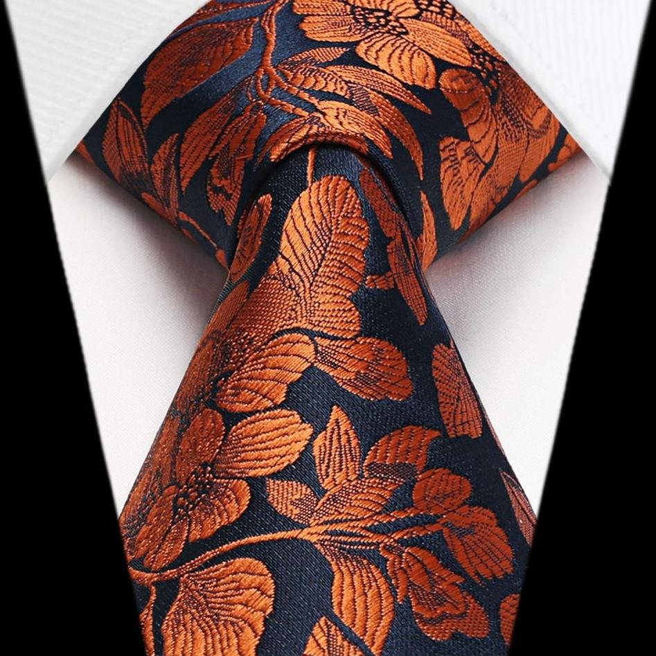 Hisdern Orange Floral Wedding Accessories Set