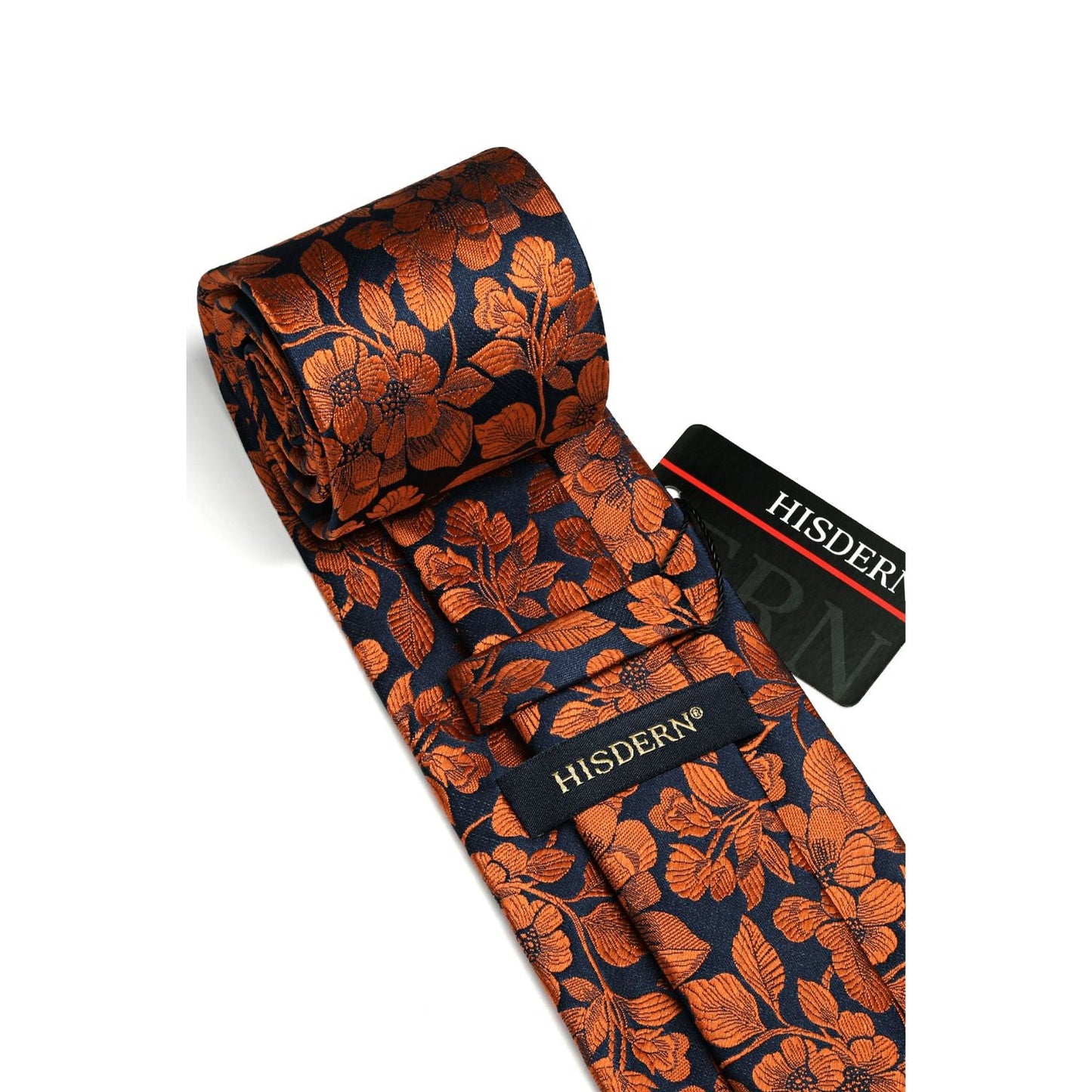 Hisdern Orange Floral Wedding Accessories Set