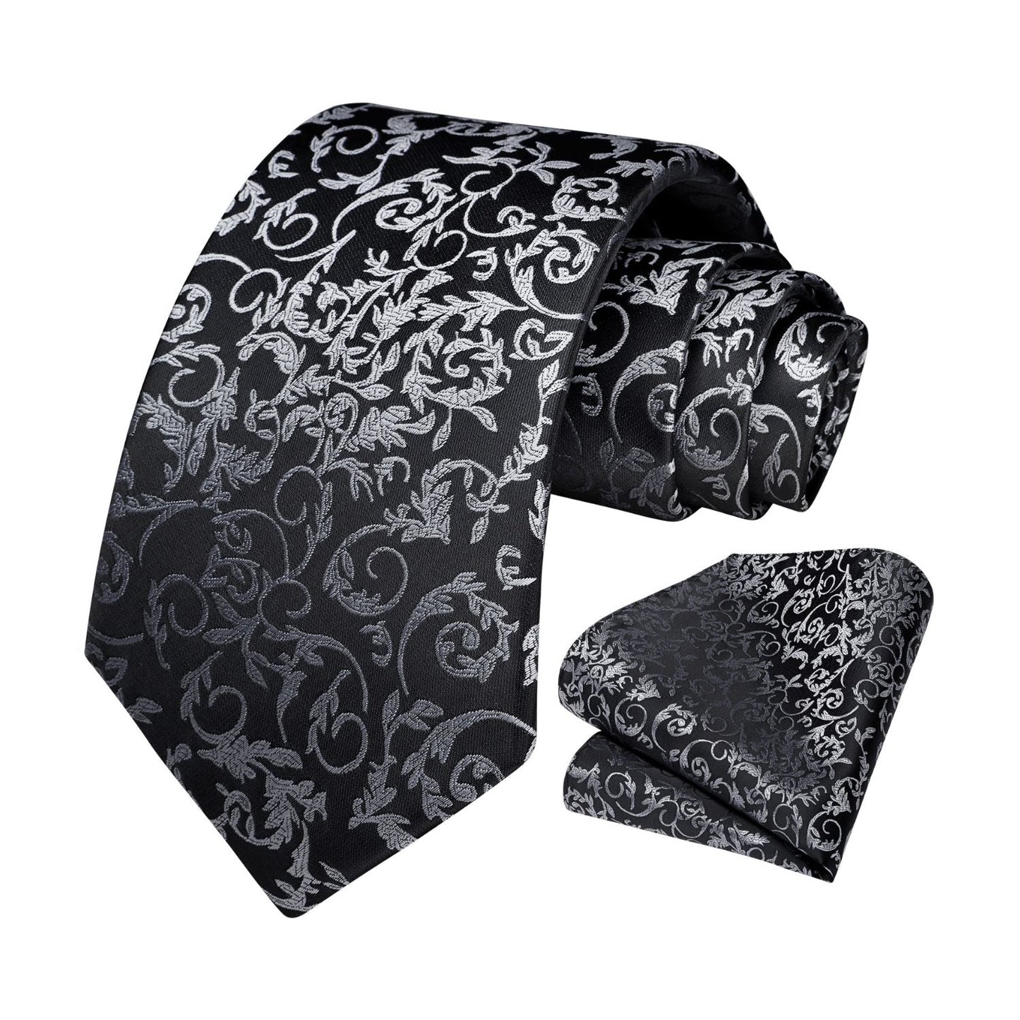Hisdern Sliver Floral Wedding Accessories Set
