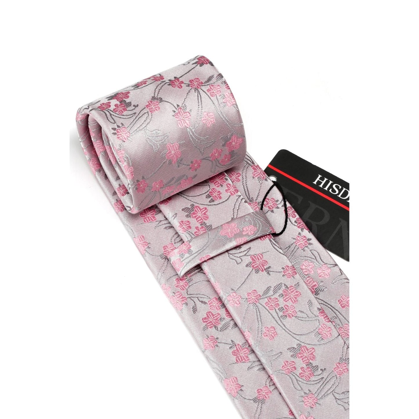 Hisdern Pink Floral Wedding Accessories Set