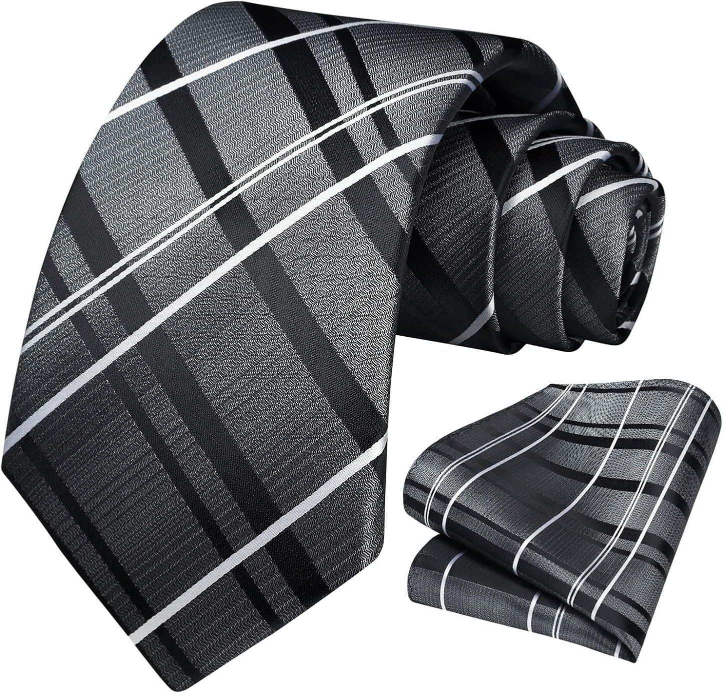 Hisdern Sage Green Houndstooth Wedding Tie Set