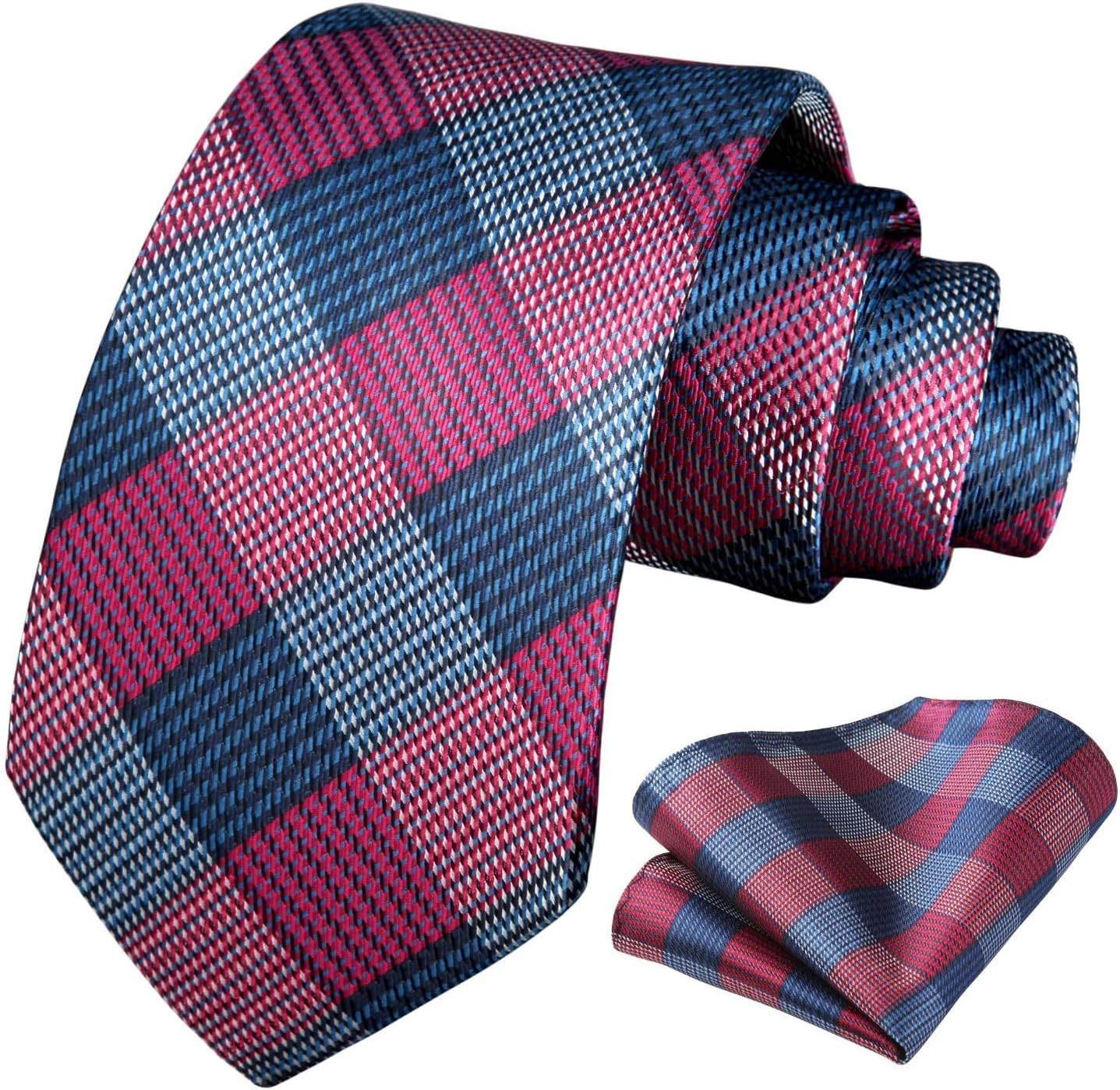 Hisdern Sage Green Houndstooth Wedding Tie Set