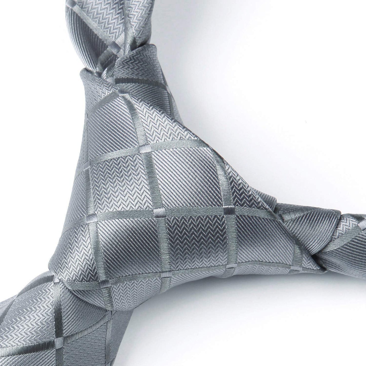 Hisdern Grey Plaid Wedding Accessories Set