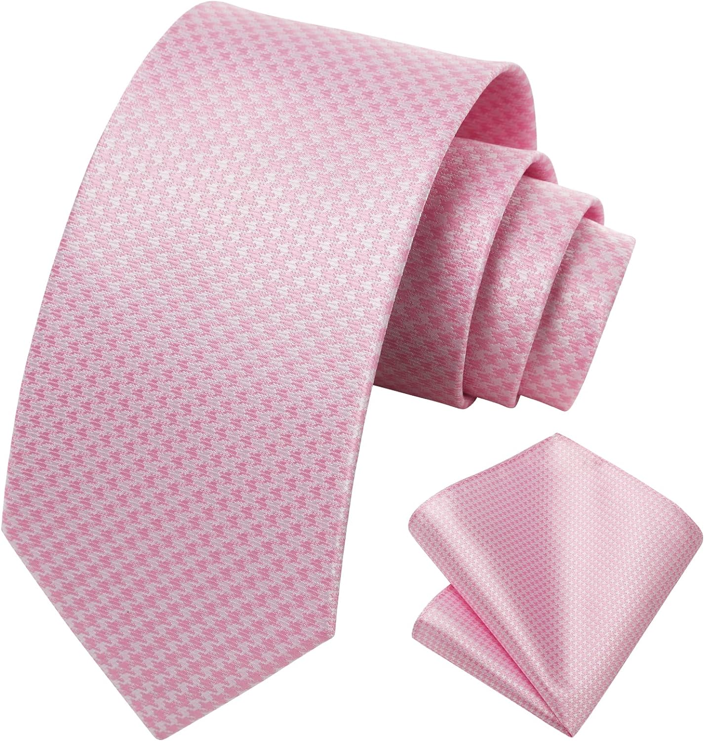 Hisdern Sage Green Houndstooth Wedding Tie Set