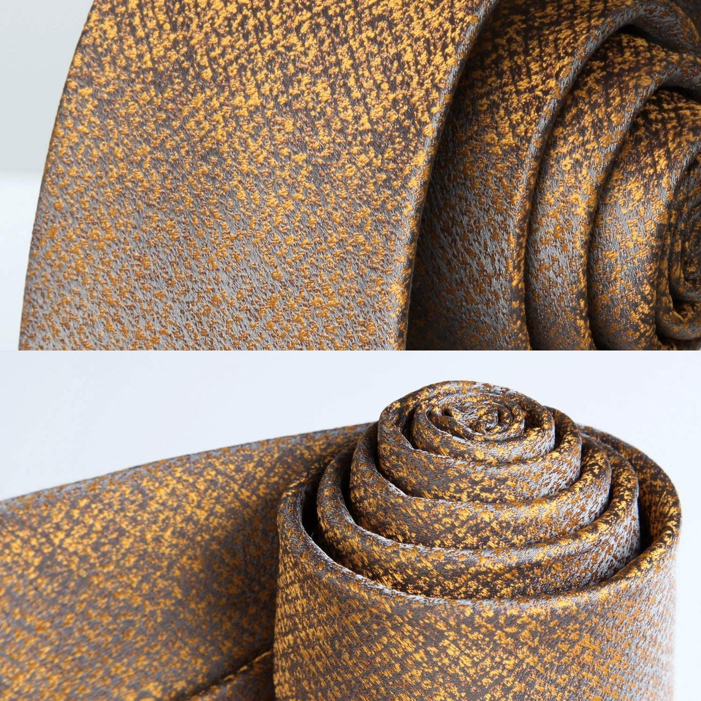 Hisdern Orange Houndstooth Business Tie Set