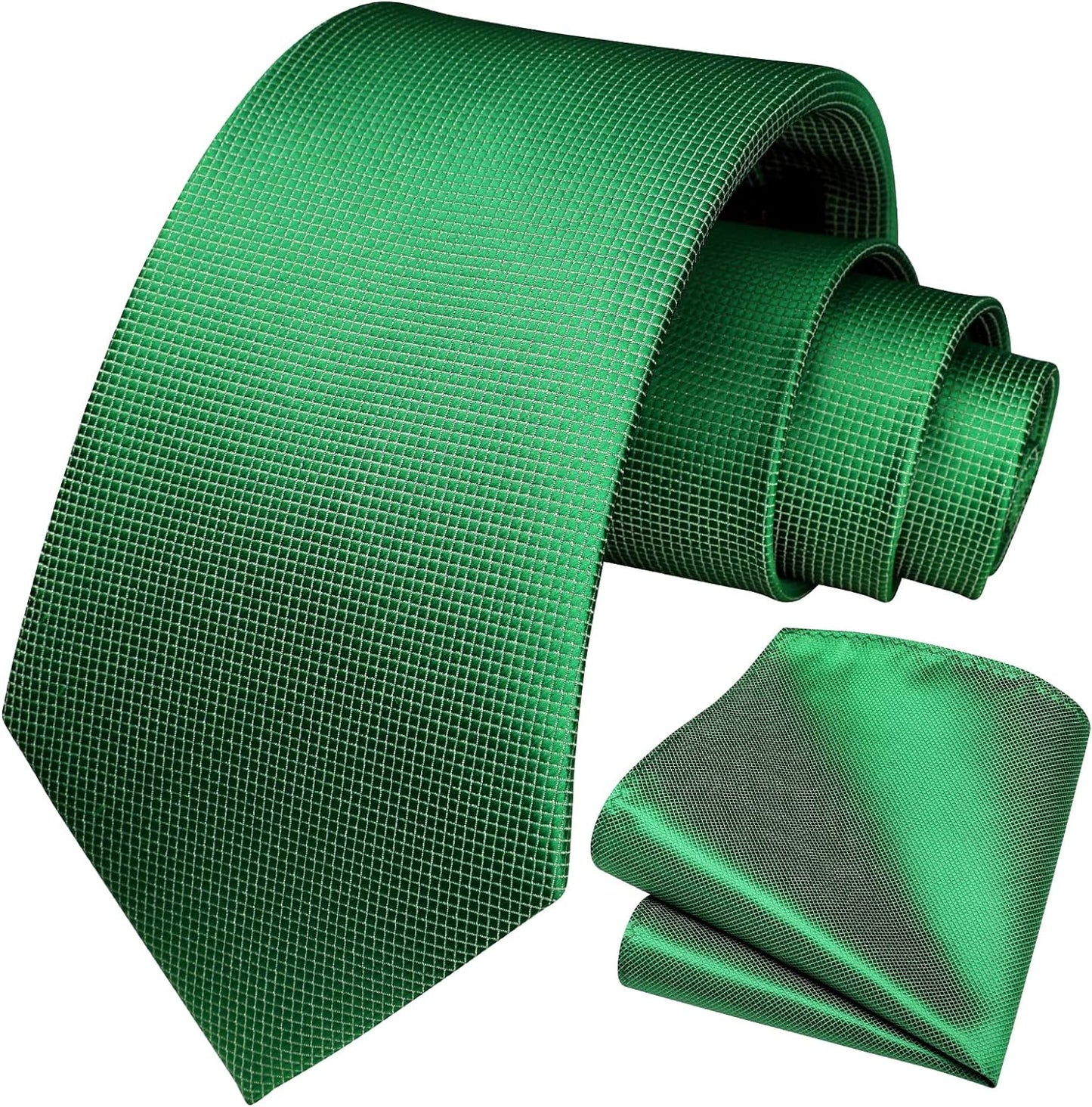 Hisdern Sage Green Houndstooth Wedding Tie Set