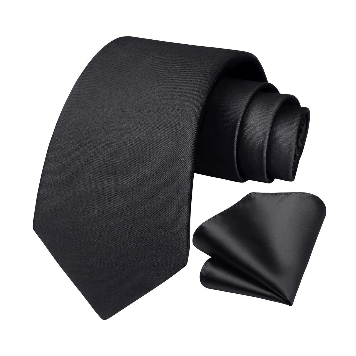 Hisdern Hot Pink Solid Men’s Tie Set for Formal & Wedding