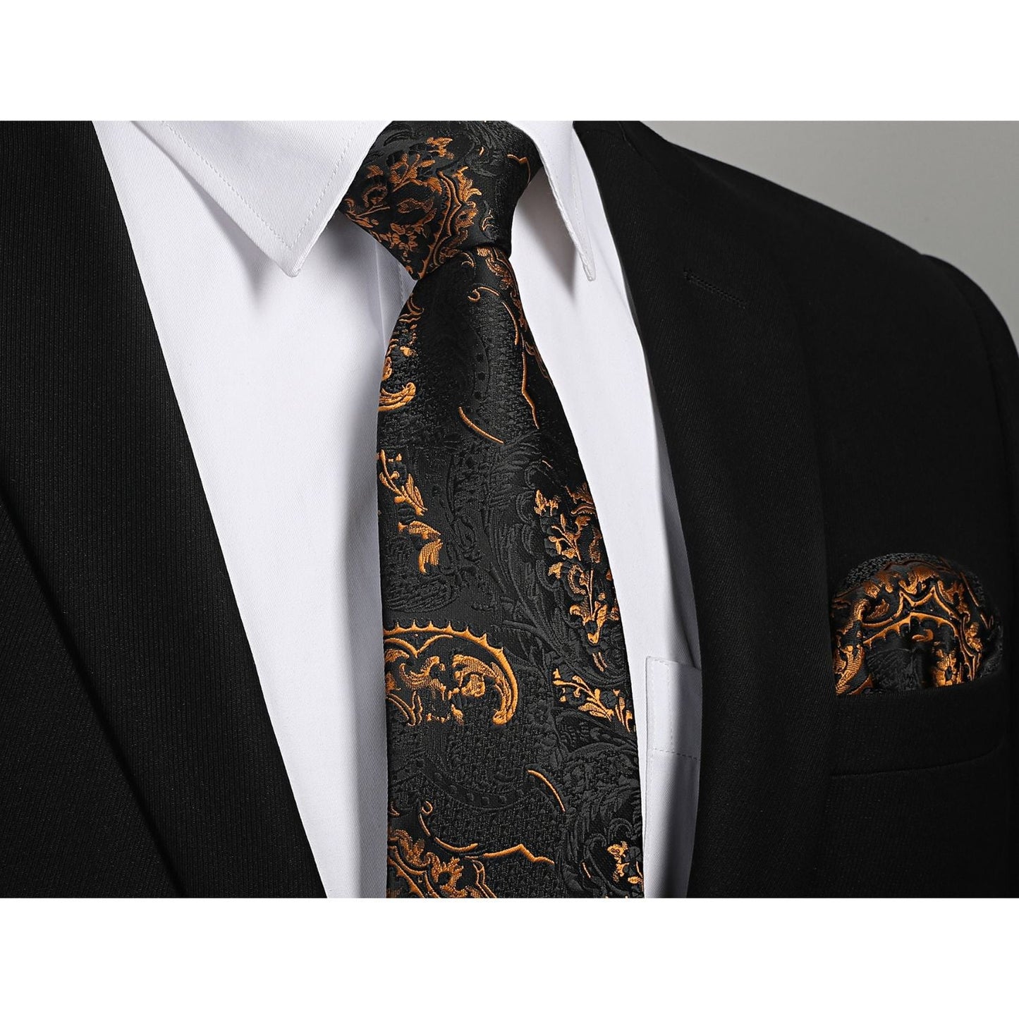 Hisdern Gold Floral Wedding Accessories Set