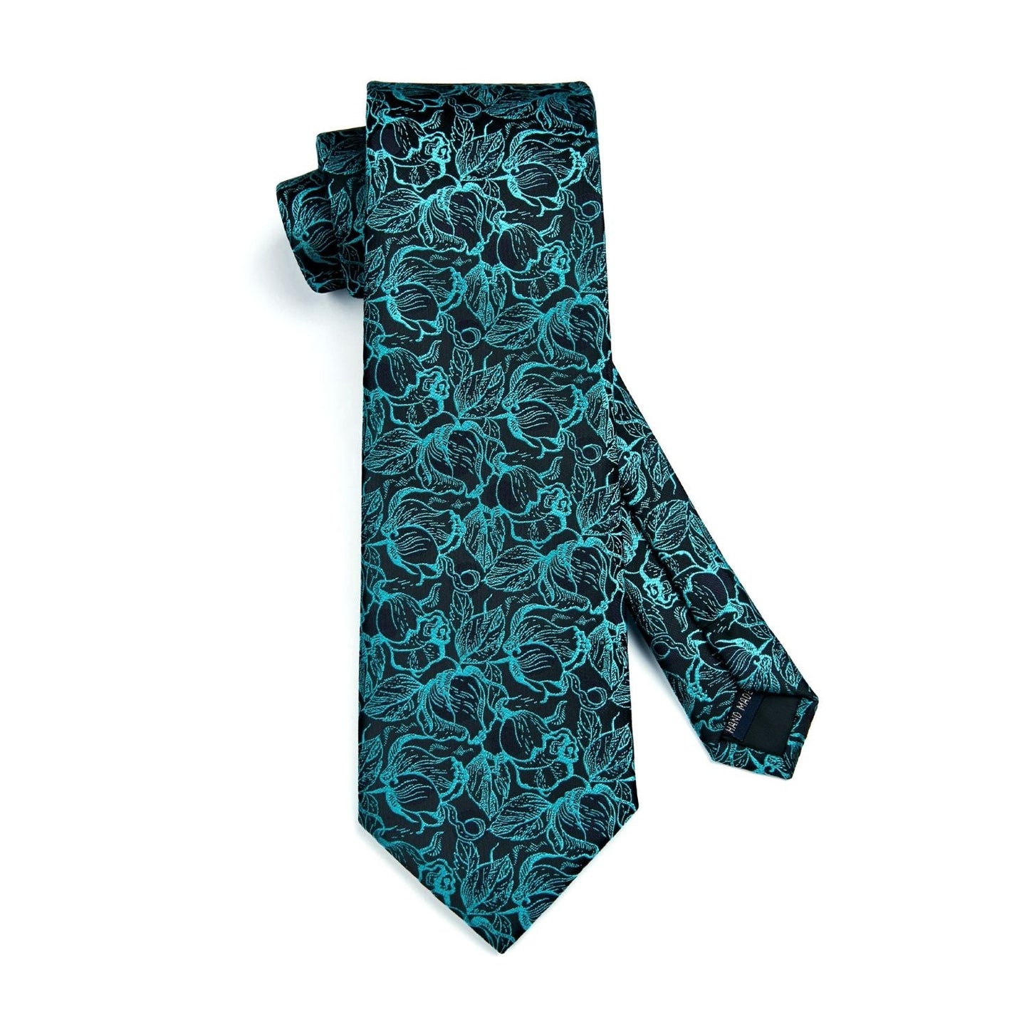 Hisdern Teal Floral Wedding Accessories Set