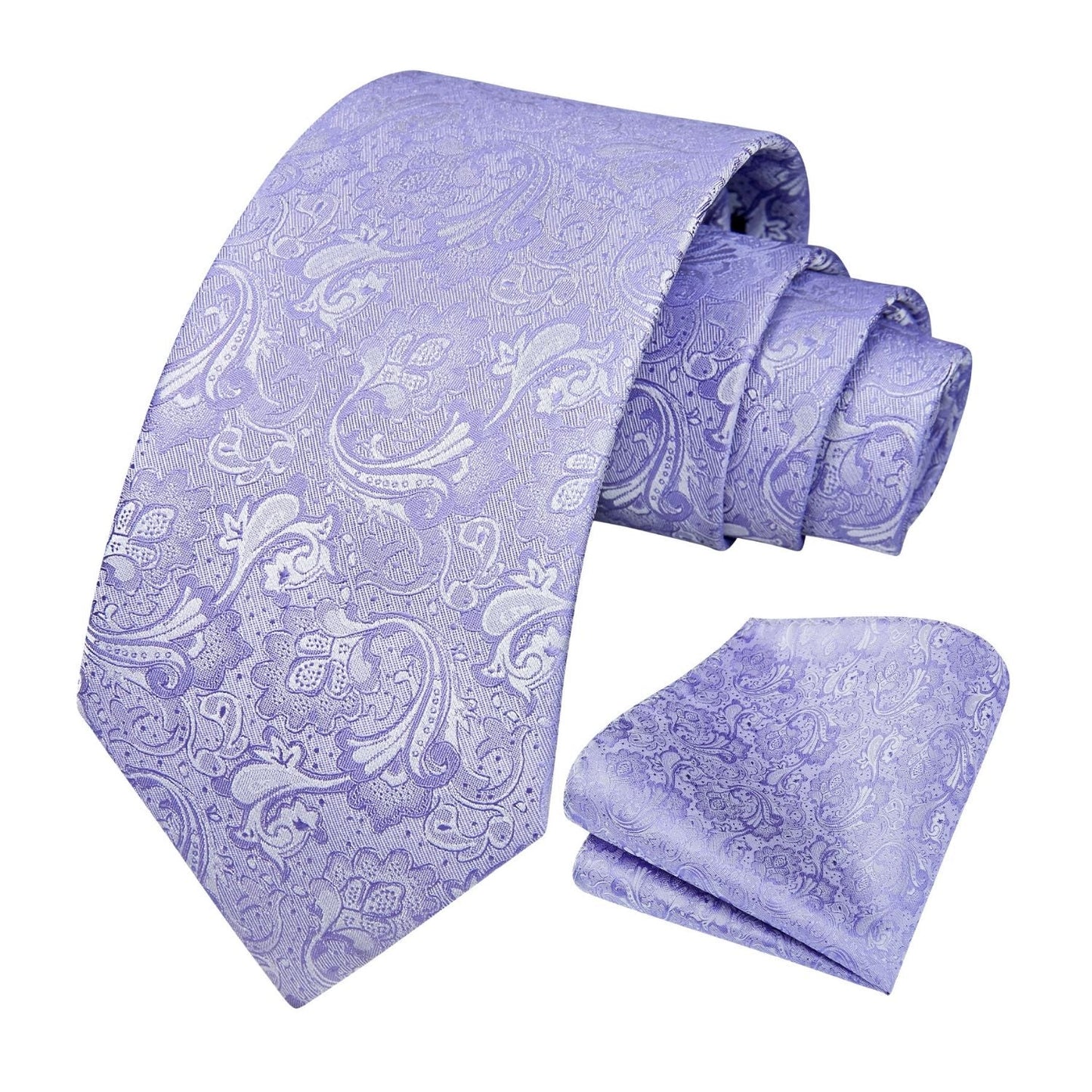 Hisdern Purple Floral Wedding Accessories Set