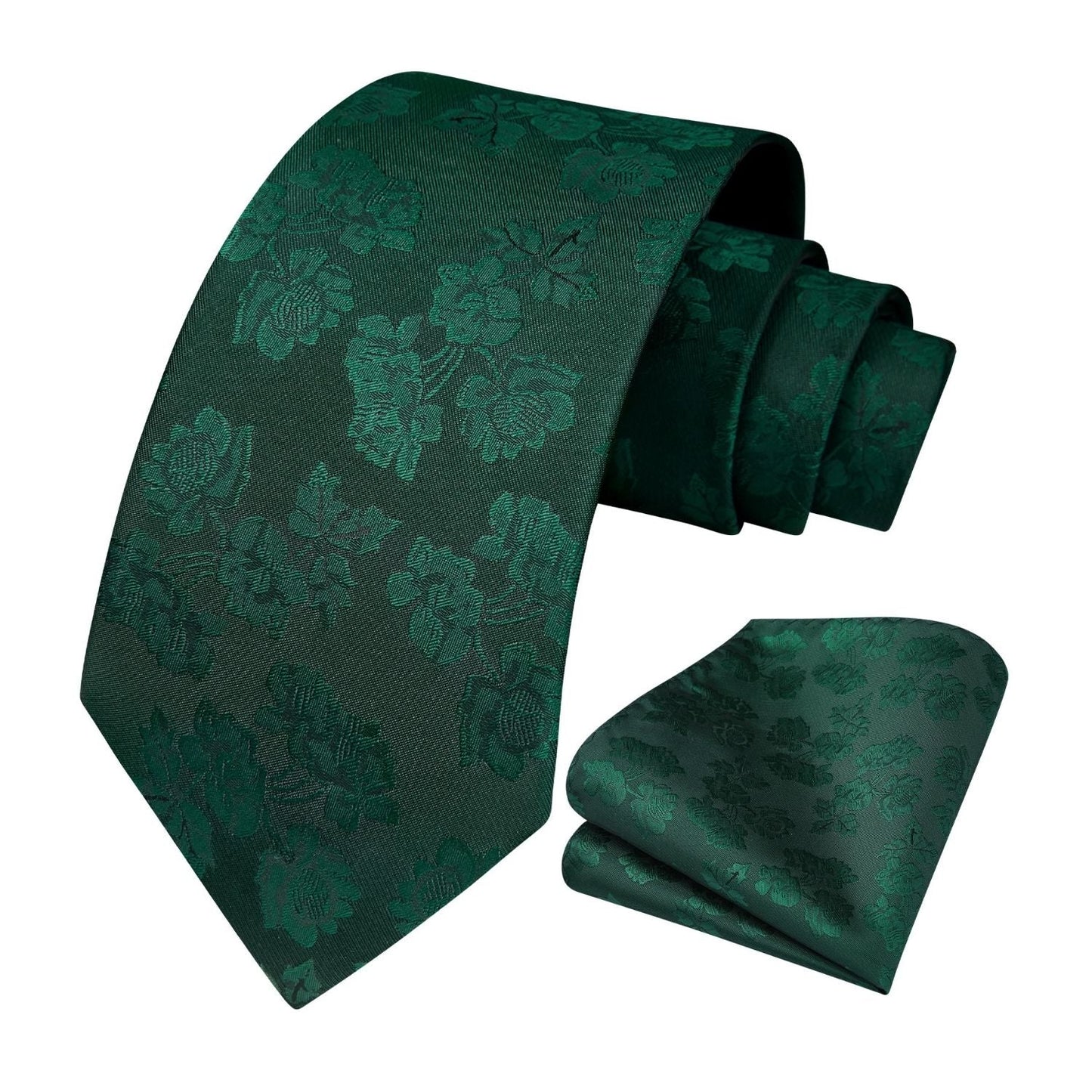 Hisdern Green Floral Wedding Accessories Set