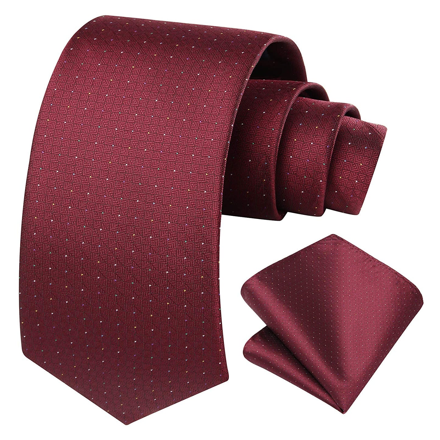 Hisdern Sage Green Houndstooth Wedding Tie Set