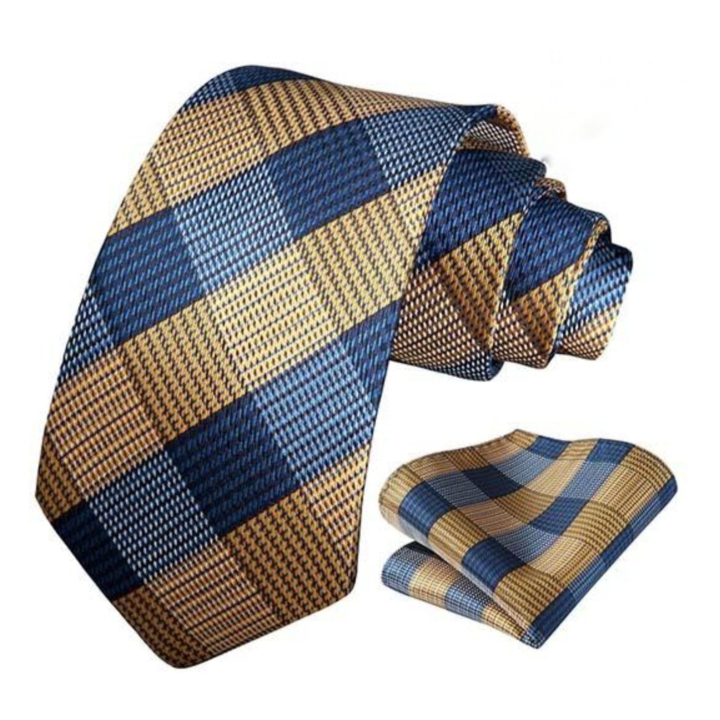 Hisdern Sage Green Houndstooth Wedding Tie Set