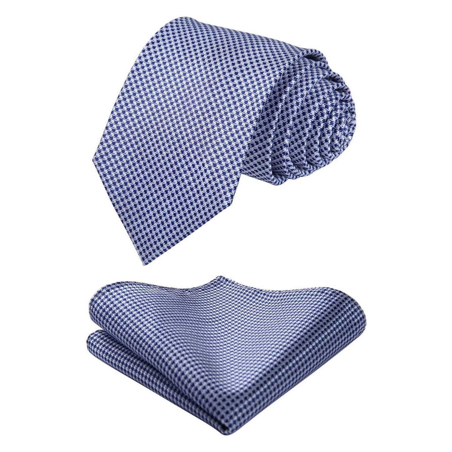 Hisdern Sage Green Houndstooth Wedding Tie Set