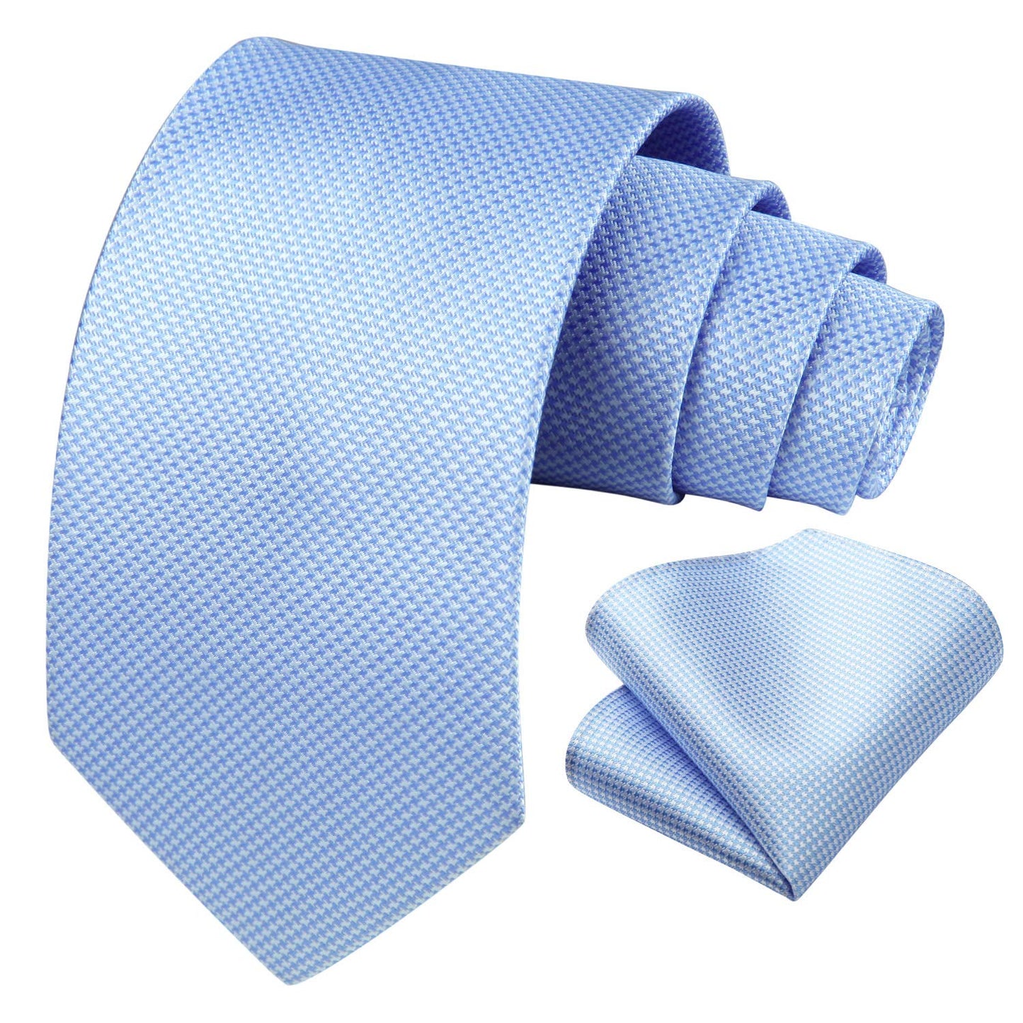Hisdern Sage Green Houndstooth Wedding Tie Set