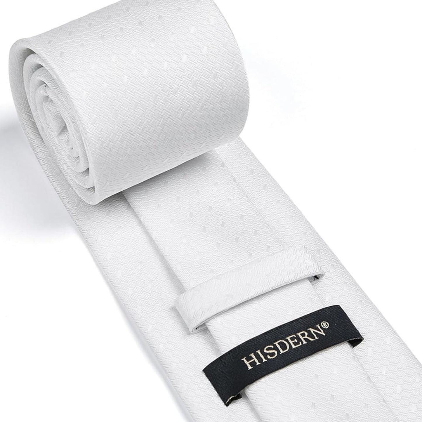 Hisdern White Polka Dot Wedding Accessories Set With Clip