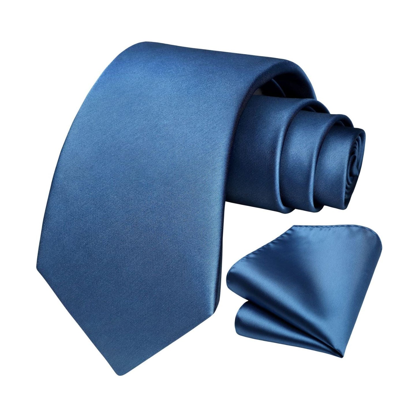 Hisdern Blue Ashes Striped Business Tie Set