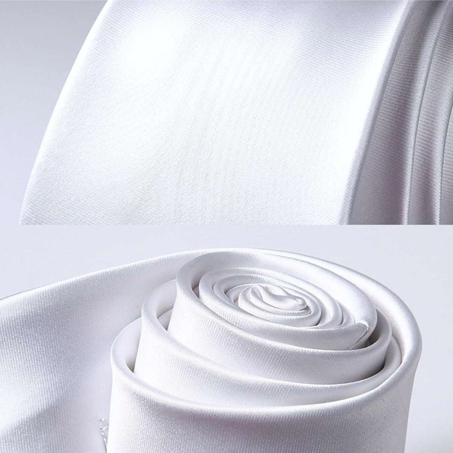 Hisdern White Solid Wedding Accessories Set With Clip