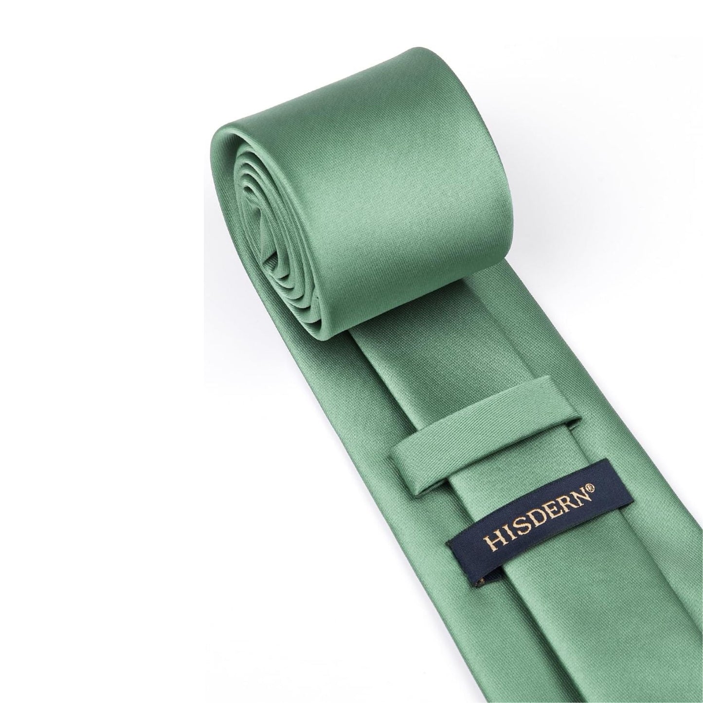 Hisdern Sage Green Solid Wedding Accessories Set With Clip