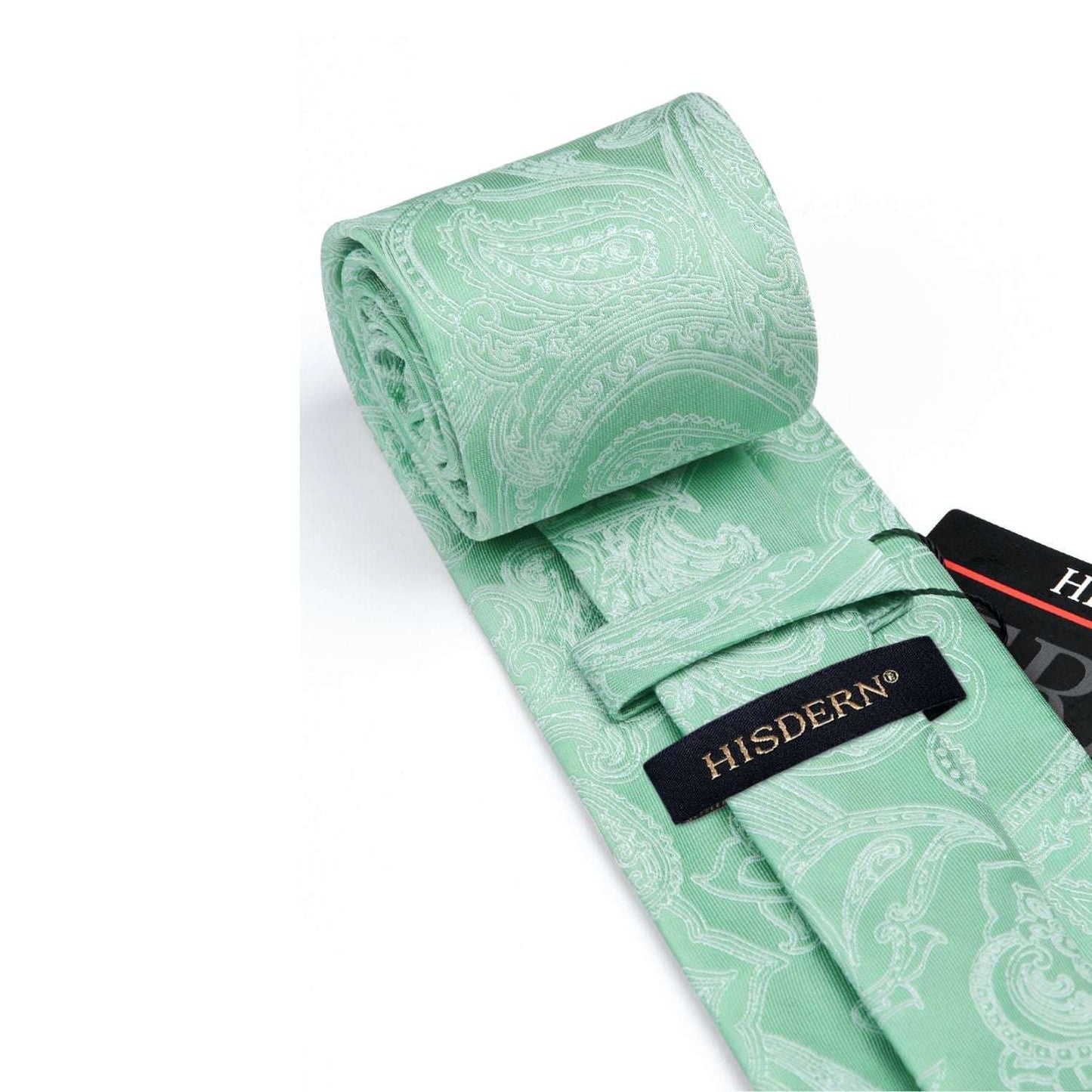 Hisdern Sage Green Paisley Set For Groomsmen