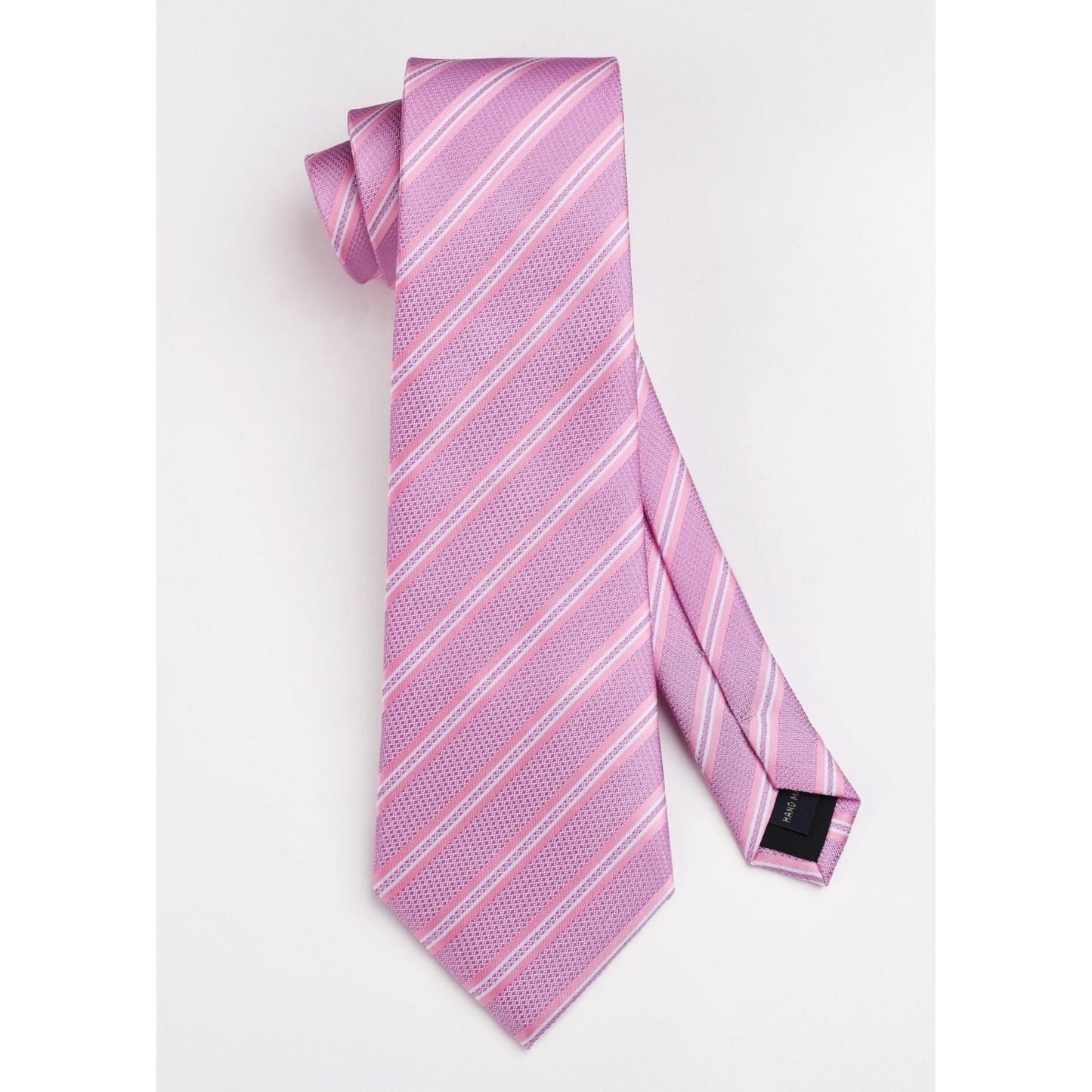Hisdern Pink Striped Wedding Accessories Set