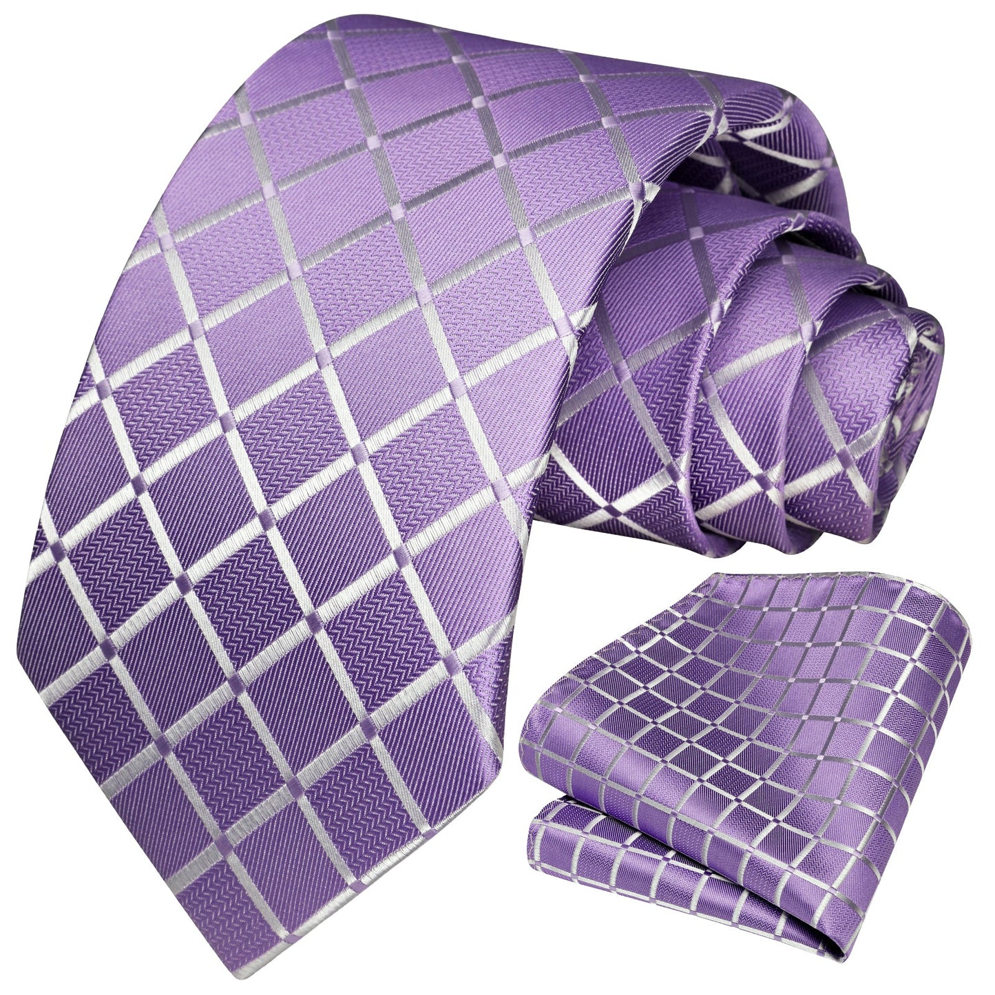 Hisdern Mavue Plaid Wedding Accessories Set