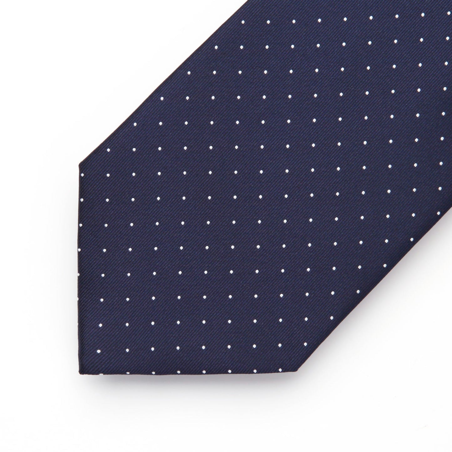 Hisdern Navy Blue Polka Dot Print Tie Set For Formal Events