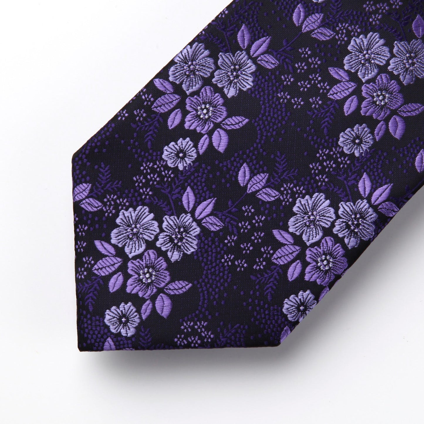 Hisdern Purple Floral Wedding Accessories Set