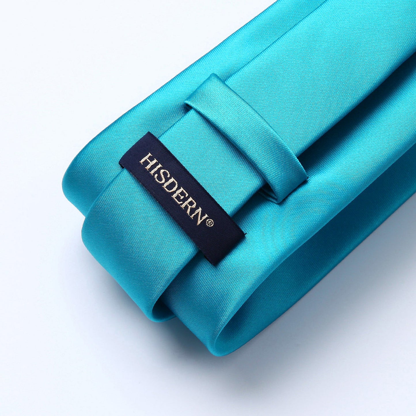Hisdern Aqua Striped Business Tie Set