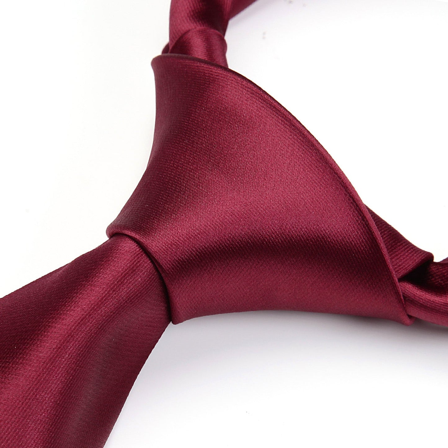 Hisdern Red Solid Men’s Tie Set for Formal & Wedding