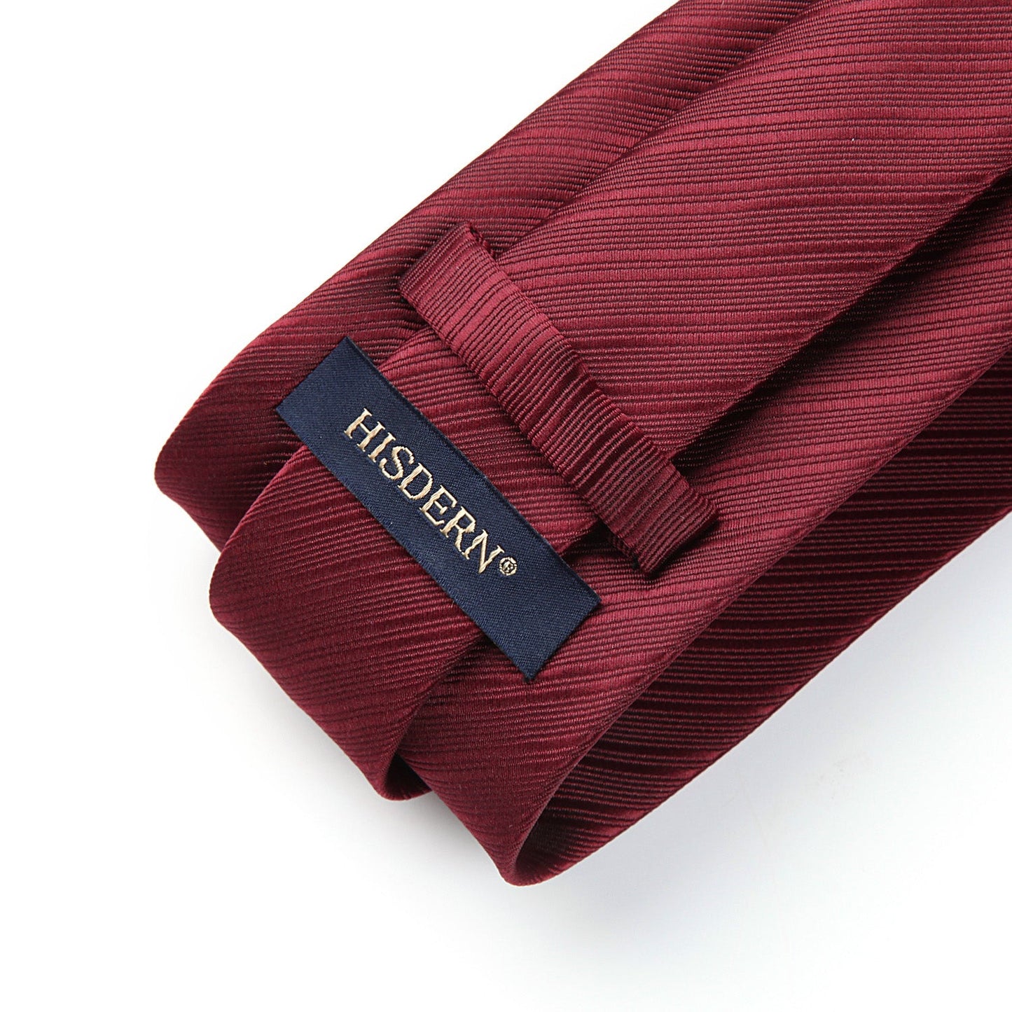 Hisdern Burgundy Striped Wedding Accessories Set