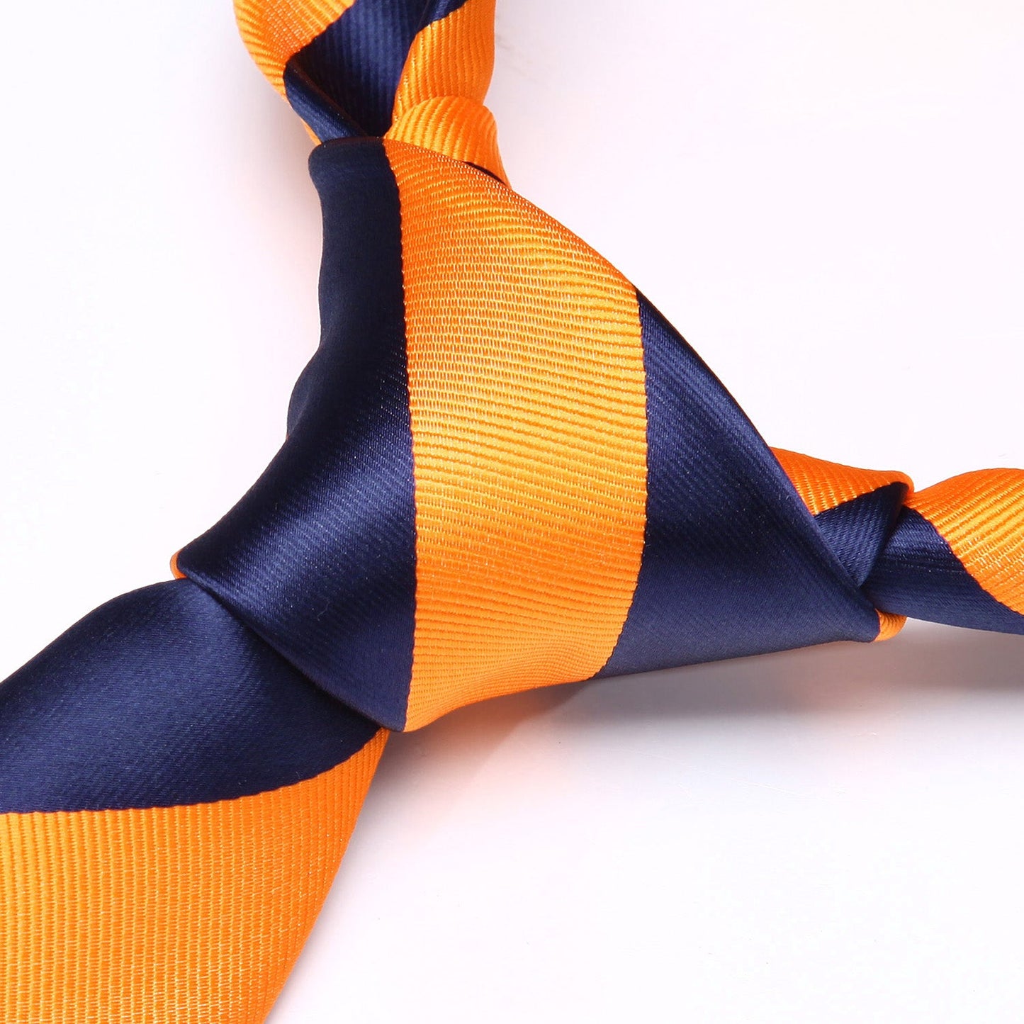 Hisdern Orange Striped Business Tie Set