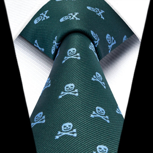 Hisdern Green Pattern Cute Pattern Tie Set