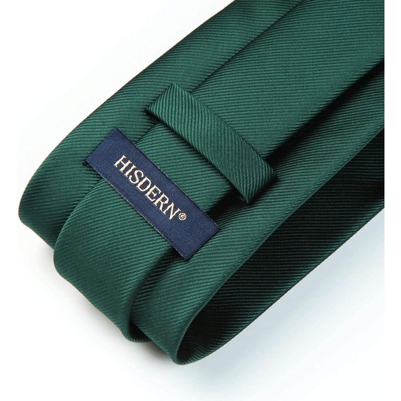 Hisdern Green Solid Wedding Accessories Set With Clip