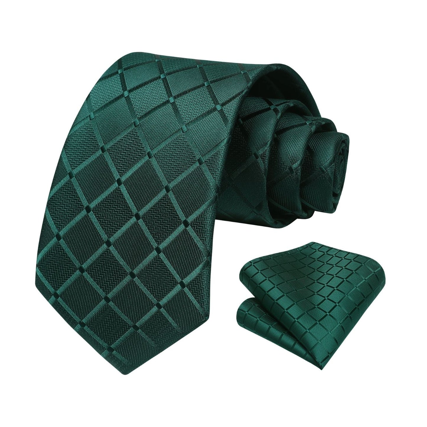 Hisdern Green Plaid Wedding Accessories Set