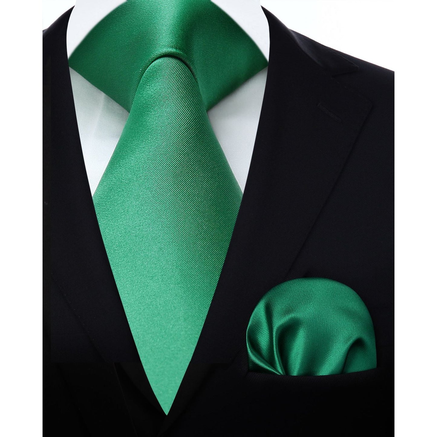 Hisdern Emerald Solid Business Tie Set