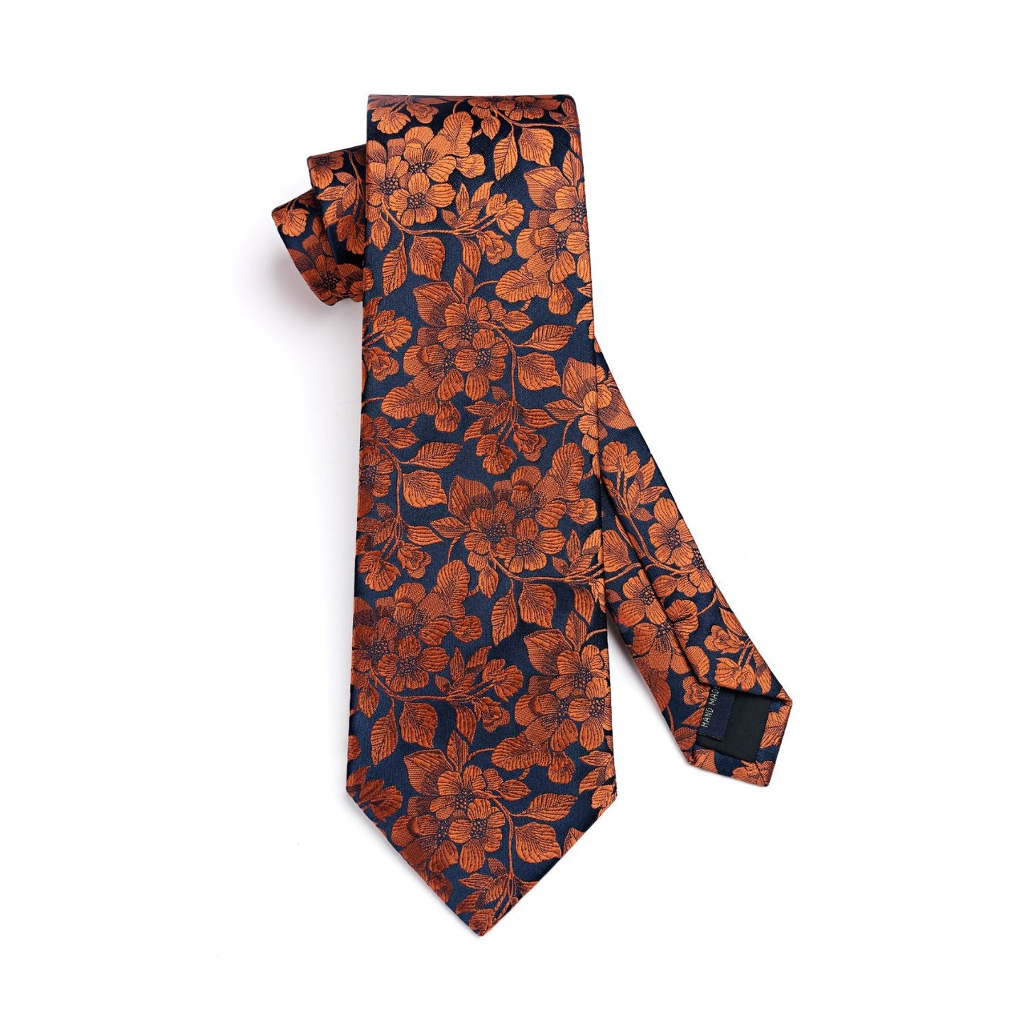 Hisdern Orange Floral Wedding Accessories Set