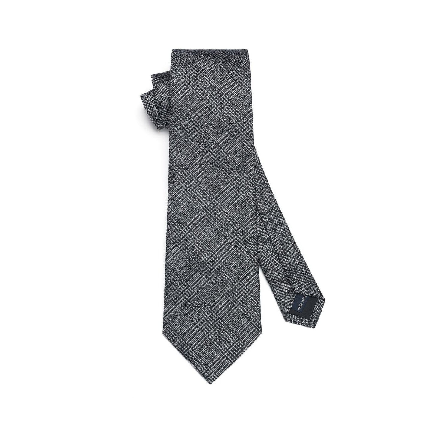 Hisdern Grey Glen Plaid Business Tie Set