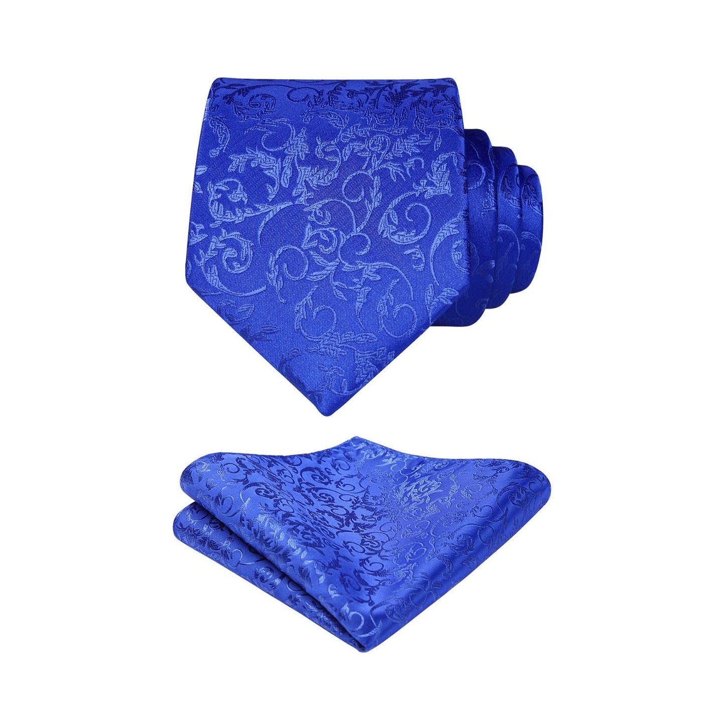 Hisdern Blue Floral Wedding Accessories Set