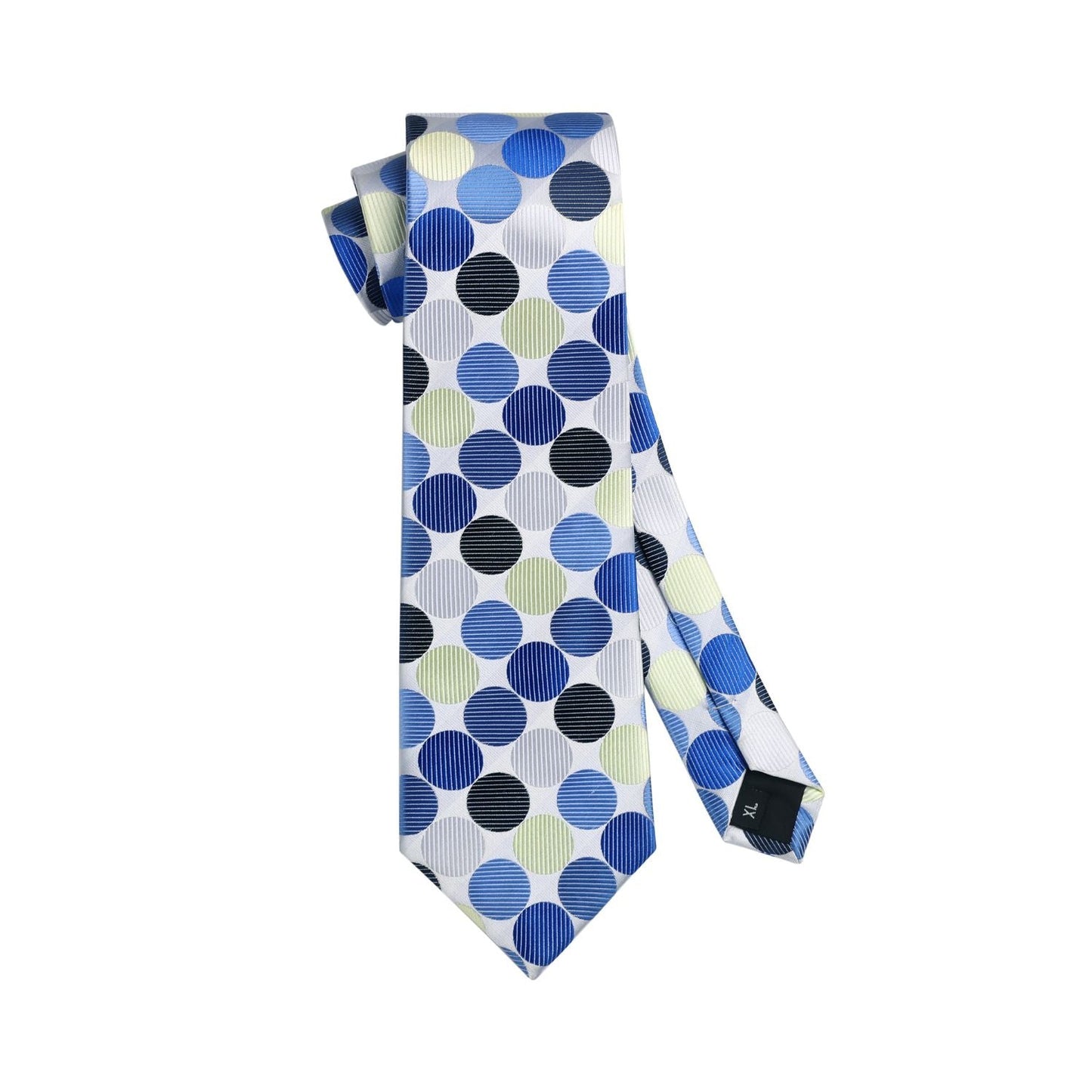 Hisdern Beige Polka Dot Tie Set For Groomsmen