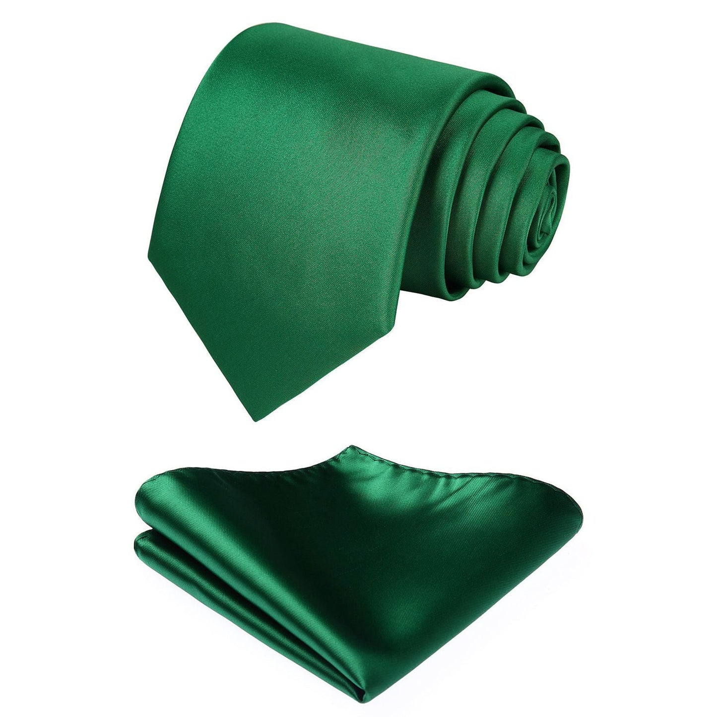 Hisdern Emerald Solid Business Tie Set
