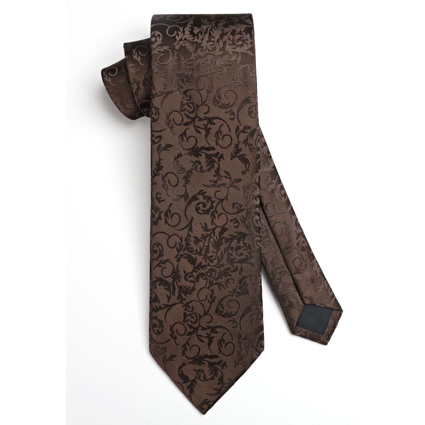 Hisdern Brown Floral Wedding Accessories Set