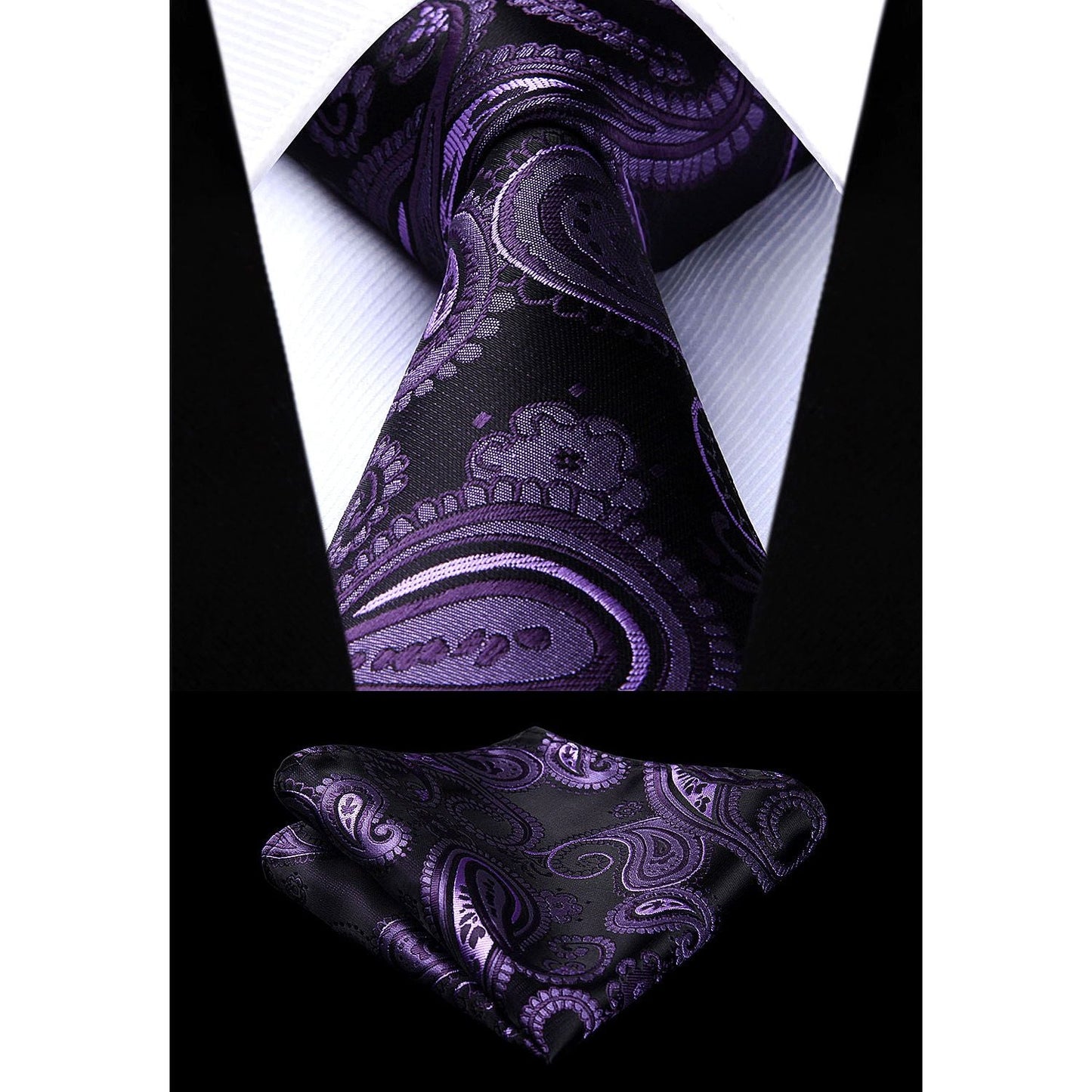 Hisdern Purple Wrinkle-Resistant Stretch Cotton Business Vest for Office Suits
