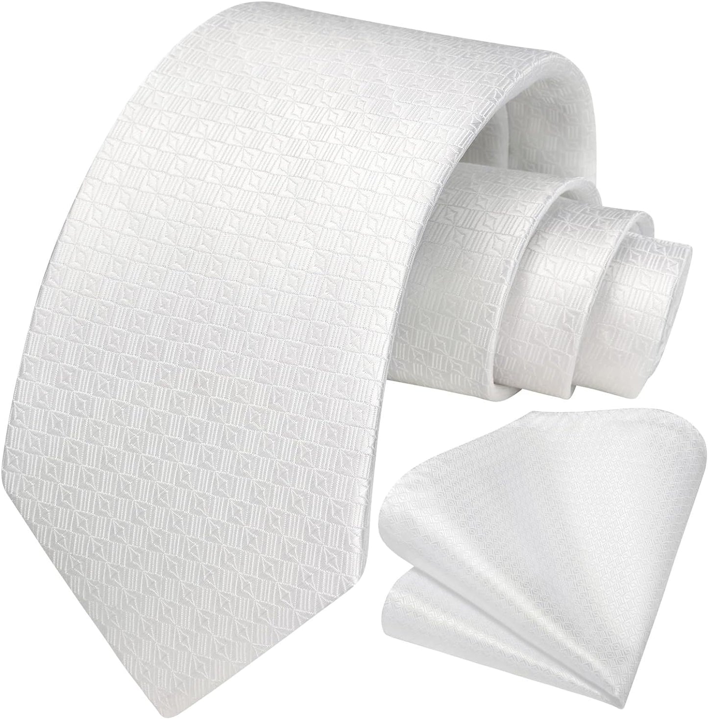 Hisdern Sage Green Houndstooth Wedding Tie Set