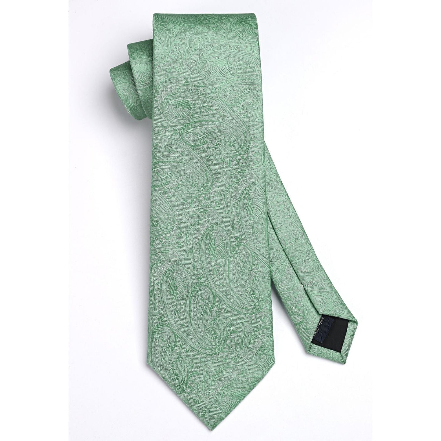 Hisdern Sage Green Paisley Set For Groomsmen
