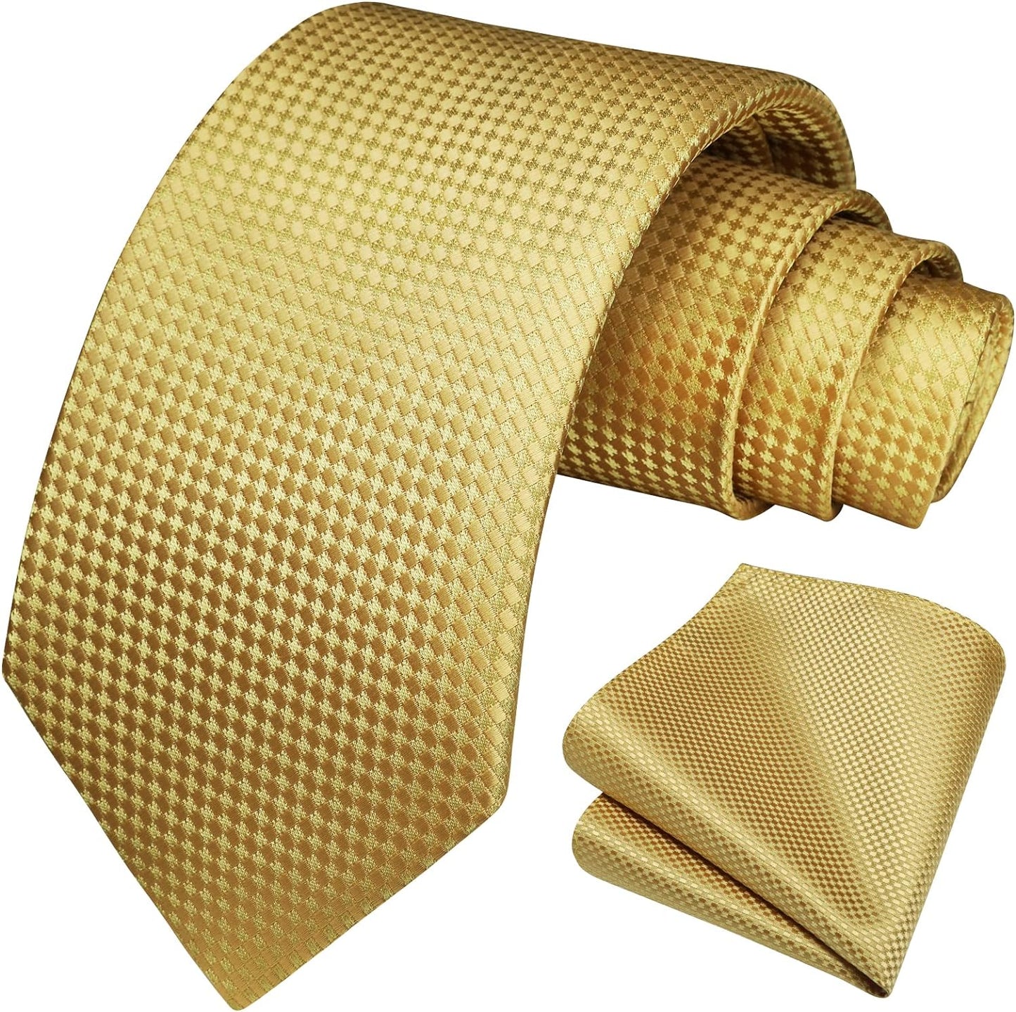 Hisdern Sage Green Houndstooth Wedding Tie Set