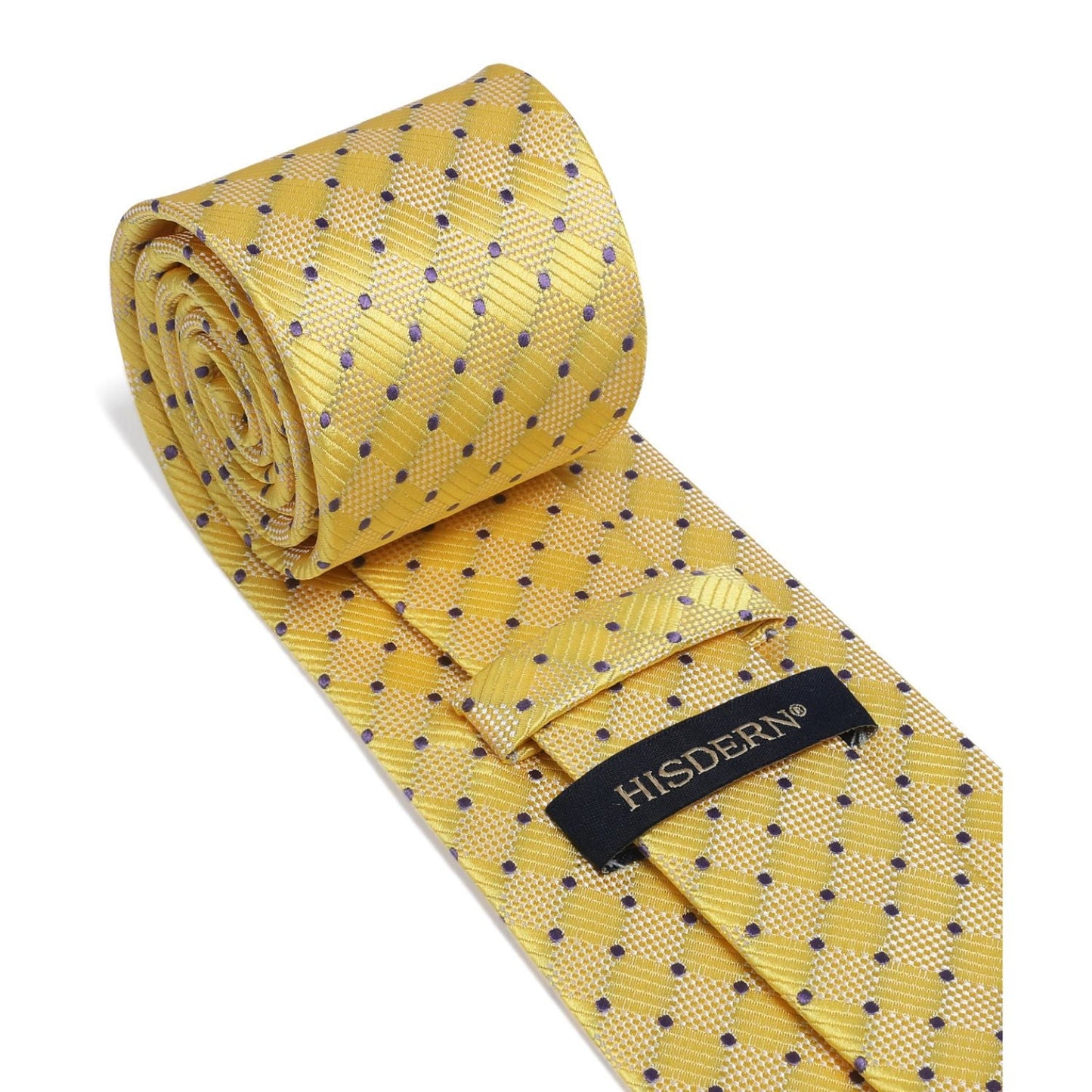 Hisdern Yellow Plaid Wedding Accessories Set