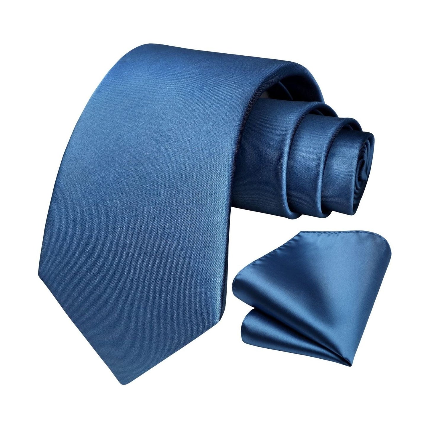 Hisdern Hot Pink Solid Men’s Tie Set for Formal & Wedding